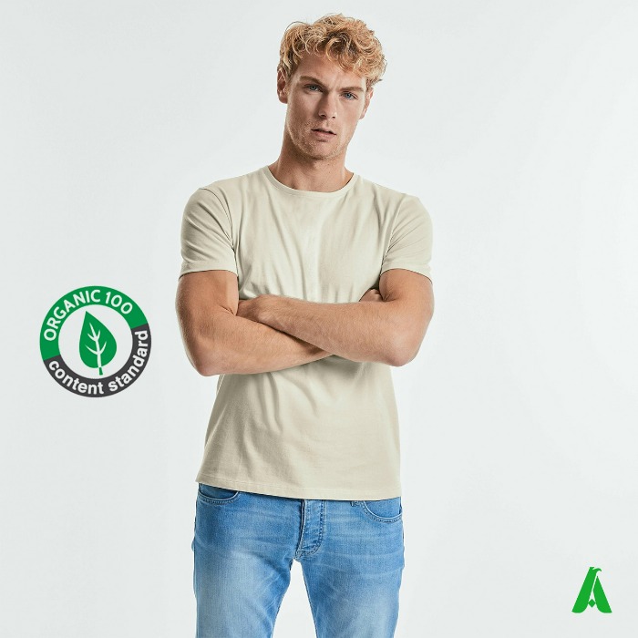 T-shirt uomo in cotone organico eco-sostenibile