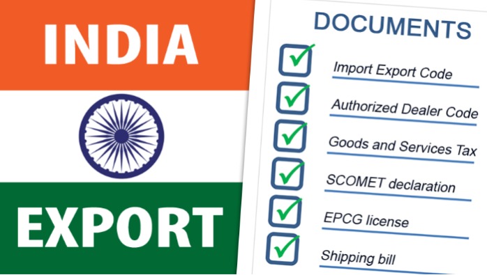 Vývoz z Indie – jaké dokumenty nezapomenout 