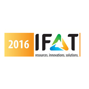 Meet us at IFAT 2016 in Muich Germany on booth FM 512/1